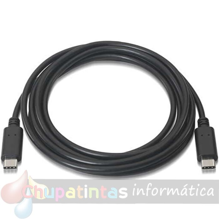 Aisens Cable USB 2.0 3A - Tipo USB-C/M-USB-C/M - 1.0m - Color Negro-2