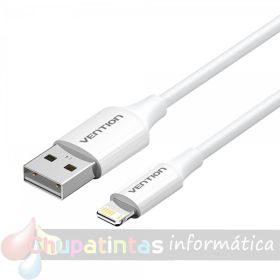 Vention Cable USB Macho a Lightning Macho 3A - 1m - Color Blanco-1
