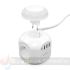 Aisens Regleta de Enchufes Sobremesa Multifunción con 4 Tomas + 1xUSB-C - 3xUSB-A - Luz Nocturna - 1.8m - Color Blanco-2