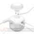 Aisens Regleta de Enchufes Sobremesa Multifunción con 4 Tomas + 1xUSB-C - 3xUSB-A - Luz Nocturna - 1.8m - Color Blanco-3