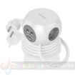 Aisens Regleta de Enchufes Sobremesa Multifuncion con 3 Tomas + 2xUSB-C - 2xUSB-A - 1.4m - Color Blanco