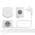 Aisens Regleta de Enchufes Sobremesa Multifunción con 3 Tomas + 2xUSB-C - 2xUSB-A - 1.4m - Color Blanco-3