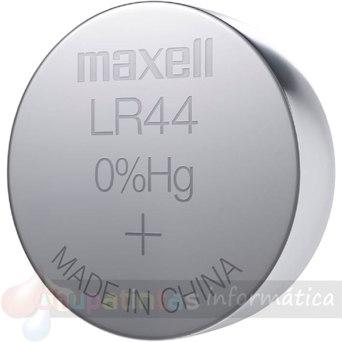 Maxell Pack de 10 Pilas Alcalinas de Botón LR44 1.5V-2