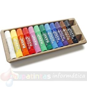 PlayColor Basic One Pack de 12 Temperas Solidas - Especial para Uso Escolar - Colores Surtidos-3