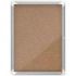 Nobo Vitrina para 4 Hojas A4 con Superficie de Corcho - 532x692x37mm - Puerta de Cristal de Seguridad - Marco de Aluminio - Color Natural