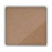 Nobo Vitrina para 6 Hojas A4 con Superficie de Corcho - 752x692x37mm - Puerta de Cristal de Seguridad - Marco de Aluminio - Color Natural