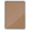 Nobo Vitrina para 9 Hojas A4 con Superficie de Corcho - 1000x752x37mm - Puerta de Cristal de Seguridad - Marco de Aluminio - Color Natural
