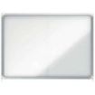 Nobo Vitrina Interior para 18 Hojas A4 con Superficie Magnetica y Puerta Deslizante - 997x1412x54mm - Superficie Blanca Metalica y Magnetica de Borrado en Seco - Marco de Aluminio - Puertas de Cristal de Seguridad - Color Blanco