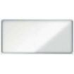Nobo Vitrina Interior para 27 Hojas A4 con Superficie Magnetica y Puerta Deslizante - 997x2072x54mm - Marco de Aluminio - Puertas de Cristal de Seguridad - Cerradura y Llaves Incluidas - Color Blanco