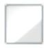 Nobo Vitrina Exteriores 12 Hojas A4 Superficie Blanca Magnetica 45mm - Seguridad Aluminio - Cristal Deslizante 4mm - Resistente Intemperie - Blanco Metalico