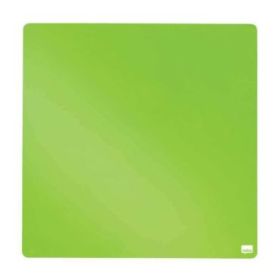 Nobo Tile Mini Pizarra Magnetica 360x360mm - sin Marco - Almohadillas Adhesivas e Imanes - Diseño Creativo y Colorido - Color Verde