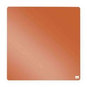 Nobo Tile Mini Pizarra Magnetica 360x360mm - sin Marco - Variedad de Colores - Almohadillas e Imanes - Diseño Creativo y Colorido - Naranja