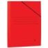 Mariola Carpeta de Carton Plastificado Folio 500gr/m2 - Medidas 34x25cm - Cierre con Goma Elastica - Color Rojo