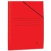 Mariola Carpeta de Carton Plastificado Folio 500gr/m2 - Medidas 34x25cm - Cierre con Goma Elastica - Color Rojo