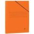 Mariola Carpeta de Carton Plastificado Folio 500gr/m2 - Medidas 34x25cm - Cierre con Goma Elastica - Color Naranja