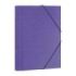 Dohe Carpeta Clasificadora 12 Departamentos - Formato Folio - Carton Plastificado - Cierre con Gomas - Color Morado