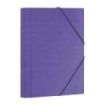 Dohe Carpeta Clasificadora 12 Departamentos - Formato Folio - Carton Plastificado - Cierre con Gomas - Color Morado
