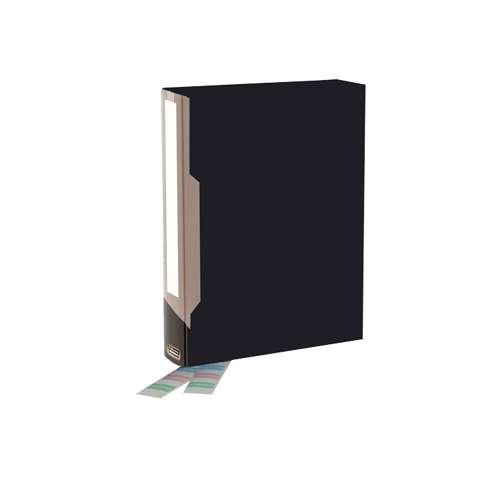 Bankers Box Carpeta Porta-Fundas Polipropileno Flexible - 100 Fundas - Etiquetas Personalizables - Dimensiones Externas 6.50x31.50x23.50cm - Dimensiones Internas 11.81x9.63cm