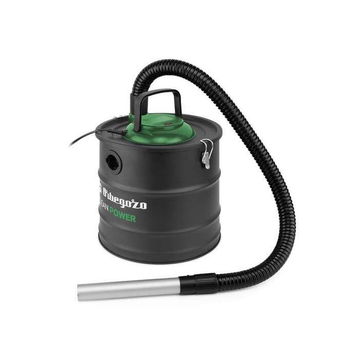 Orbegozo APZ 1200 Aspirador de Cenizas Resistente Potente Succion de 1200W - Filtro Hepa Desmontable - Deposito Metalico de 20L - Funcion Soplador - Asa de Transporte