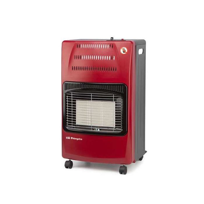 Orbegozo HCE 62 Estufa Plegable - Potente y Segura para Calentar Grandes Espacios de Forma Homogenea - Triple Sistema de Seguridad - Facil de Transportar y Usar - Funciona con Gas Butano y Propano