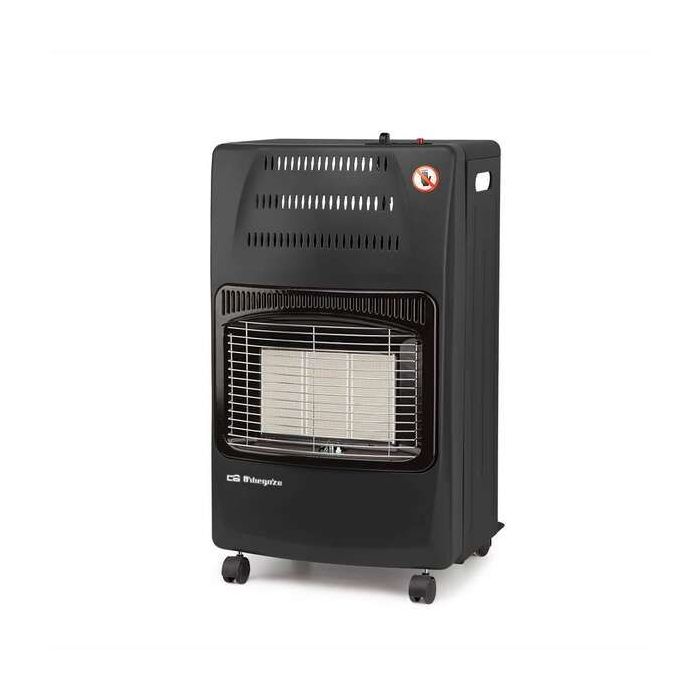 Orbegozo HCE 60 Estufa Plegable - Potente y Segura para Calentar Grandes Espacios de Forma Homogenea - Triple Sistema de Seguridad - Facil de Transportar y Usar - Funciona con Gas Butano y Propano