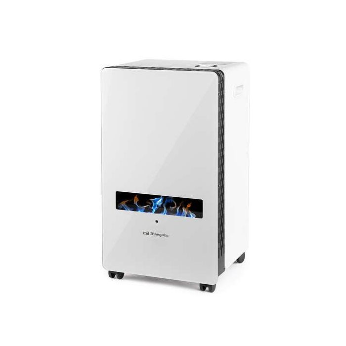 Orbegozo HBF 120 Estufa Llama Azul - Potencia 3800W - Clase Energetica A - Triple Sistema de Seguridad - Transportable y Practica