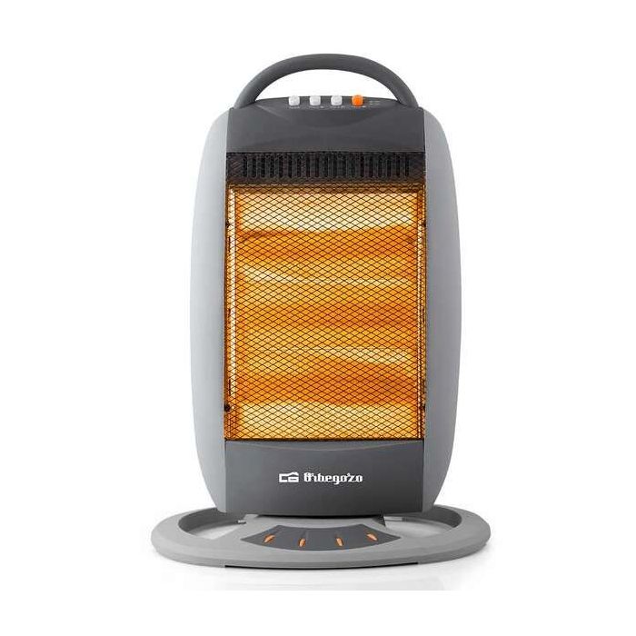 Orbegozo BP 5008 Calentador Halogeno Portatil - Potencia de 1200W - Silencioso - Emision Instantanea de Calor - Sistema de Seguridad Antivuelco - Diseño Compacto