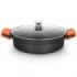 Orbegozo CDB 1032 Cacerola Baja - Aluminio Fundido Indeformable - Capacidad 5.9L - Asas de Silicona - Antiadherente Pfoa - Apta para Todo Tipo de Fuegos