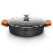 Orbegozo CDB 1028 Cacerola Baja de Aluminio Fundido - Versatilidad y Seguridad en la Cocina - Antiadherente Libre de Pfoa - Apta para Todo Tipo de Fuegos - Capacidad 4.2 L