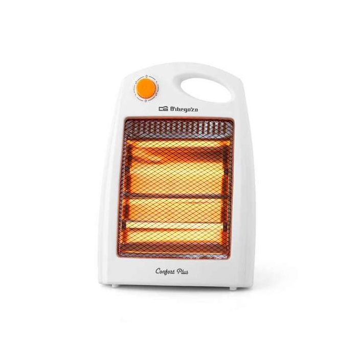 Orbegozo BP 5007 Estufa de Cuarzo Compacta - Calor Intenso y Uniforme por Radiacion - 2 Niveles de Potencia - Sistema de Seguridad Antivuelco