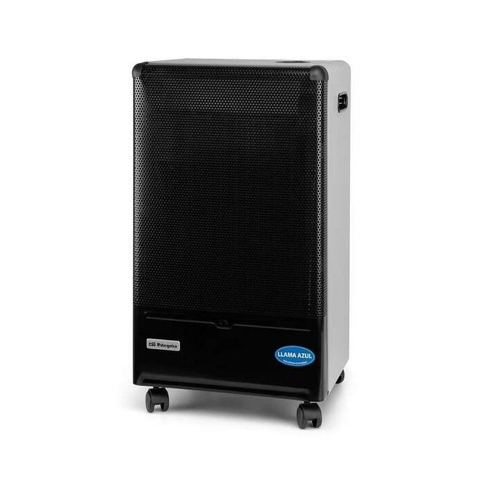 Orbegozo Estufa Llama Azul HBF 90 - Potencia Maxima 4200W - Clase Energetica A - Cobertura Amplia - Segura y Practica - Transportable - Triple Sistema de Seguridad