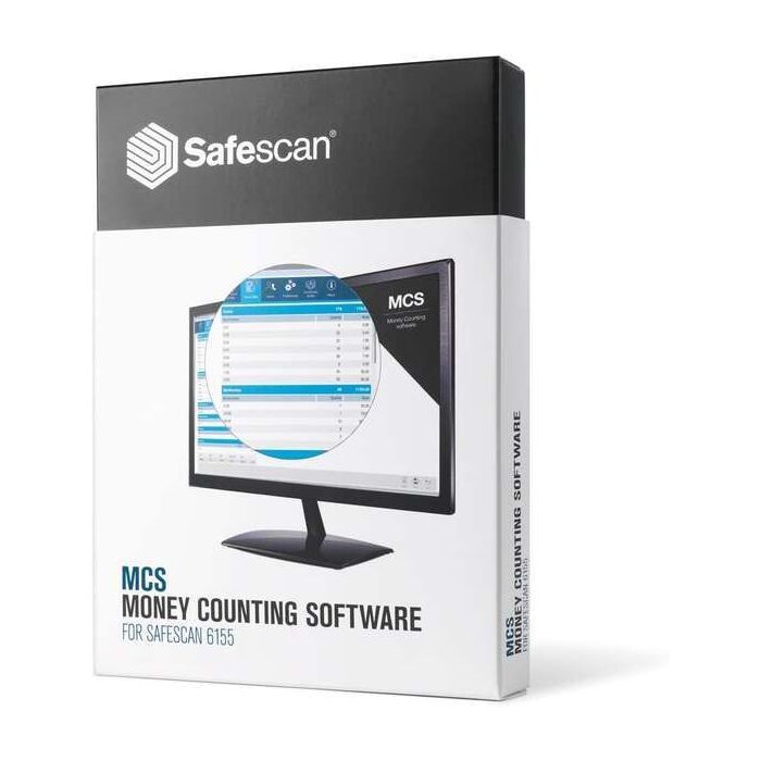 Safescan MCS Software para Conteo de Dinero - Compatible con Safescan 2465-S, 2665-S, 2685-S, 2865-S, 2985-SX, 2995-SX, 1450, 6165 y 6185 - Pack Retail