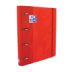 Oxford Touch A4+ Europeanbinder - Tapa Extradura Resistente - Lomo de 45mm - Anillas de 4Dx35mm - Incluye Recambio 5x5 - Color Carmin