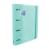 Oxford Europeanbinder Touch A4+ Carpeta de Anillas con Recambio Cuadricula 5x5 - Tapa Extradura - Cierre con Goma Elastica - Color Ice Mint Pastel
