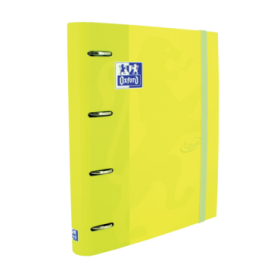 Oxford Touch A4+ Europeanbinder - Tapa Extradura Resistente - Lomo de 45mm - Anillas 4Dx35mm - Incluye Recambio 5x5 - Color Lima