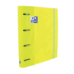 Oxford Touch A4+ Europeanbinder - Tapa Extradura Resistente - Lomo de 45mm - Anillas 4Dx35mm - Incluye Recambio 5x5 - Color Lima