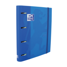 Oxford Touch A4+ Europeanbinder - Tapa Extradura Resistente - Lomo de 45mm - Anillas 4Dx35mm - Incluye Recambio 5x5 - Color Denim