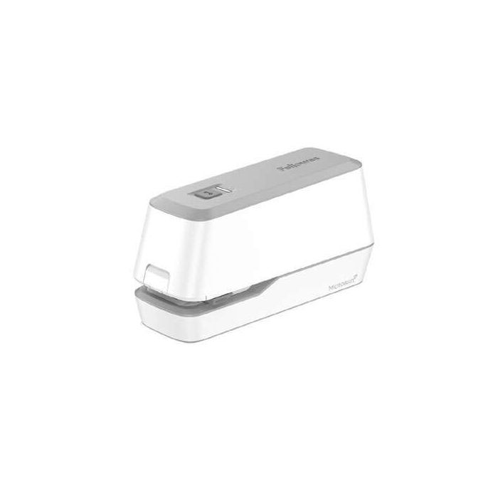 Fellowes LX940 Grapadora Electrica 40 Hojas - Utiliza Grapas del 24/6-26/6 - Protección antibacteriana Microban® - Funcionamiento Silencioso - Base Antideslizante - Color Blanco