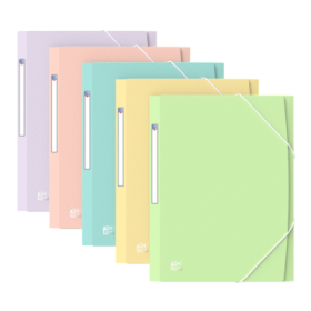 Oxford A4+ PP TR Pastel STD - Carpeta de Plastico Resistente - Tamaño A4+ - Diseño Moderno y Elegante - Ideal para Organizar Documentos - Colores Surtidos
