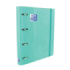 Oxford Europeanbinder Classic A4+ Carpeta de Anillas con Recambio Cuadricula 5x5 - Tapa Extradura - Cierre con Goma Elastica - Color Ice Mint