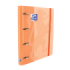 Oxford Europeanbinder Classic A4+ Carpeta de Anillas con Recambio Cuadricula 5x5 - Tapa Extradura - Cierre con Goma Elastica - Color Melocoton