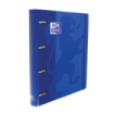 Oxford Europeanbinder Classic A4+ Carpeta de Anillas con Recambio Cuadricula 5x5 - Tapa Extradura - Cierre con Goma Elastica - Color Azul Marino