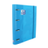 Oxford Europeanbinder Classic A4+ Carpeta de Anillas con Recambio Cuadricula 5x5 - Tapa Extradura - Cierre con Goma Elastica - Color Turquesa