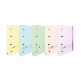 Oxford Ebind Oxfl-G Cuaderno A5+ Tapa Pastel+R5 Puntos Pastel - Papel de Alta Calidad - Tamaño A5+ - Tapa Resistente - Diseño de Puntos Pastel