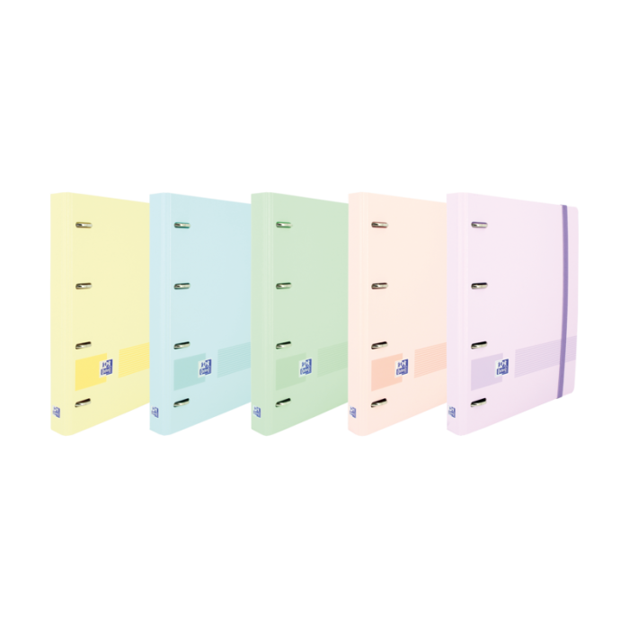 Oxford Ebind Oxfl-G Cuaderno A5+ Tapa Pastel+R5 Puntos Pastel - Papel de Alta Calidad - Tamaño A5+ - Tapa Resistente - Diseño de Puntos Pastel