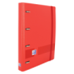 Oxford Live - Go A4+ Europeanbinder - Polyfoam Resistente - Lomo de 45mm - Anillas 4Dx35mm - Incluye Recambio 5x5 - Color Rojo