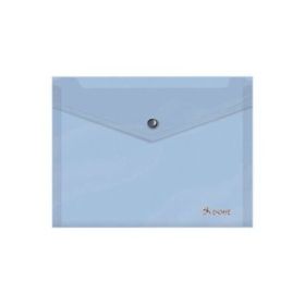 Dohe Carpeta A5 Apaisada con Cierre Broche Automatico - Fabricada en Polipropileno de 150 Micras - Apertura Superior - Cierre Broche Automatico