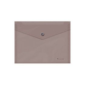Dohe Carpeta de Polipropileno A5 Apaisado - 150 Micras - Apertura Superior y Cierre Broche Automatico - Resistente y Duradera