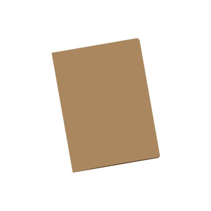 Dohe Pack de 50 Subcarpetas de Cartulina de 170gr - Con Ranura para Fastener - Resistente y Duradera - Ideal para Organizar Documentos - Color Marron Claro