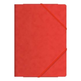 Dohe Carpeta de Gomas con Tres Solapas - Tamaño Folio - Fabricada en Cartulina de Primera Calidad - Plastificada - Cierre con Gomas Planas